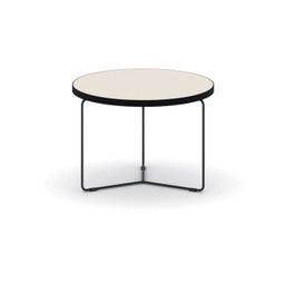 Okrągły stół konferencyjny TENDER, wysokość 38 cm, średnica 50 cm, ziemisty