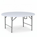 Okrúhly cateringový stôl, 1520 x 740 mm, skladacia doska