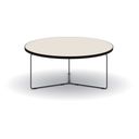Okrúhly konferenčný stôl TENDER, priemer 90 cm, zemitá