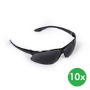 Okulary ochronne, przydymione, 10 szt.