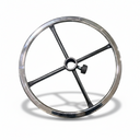 Oporný kruh, pre pracovné stoličky, oceľ chróm, 450 mm