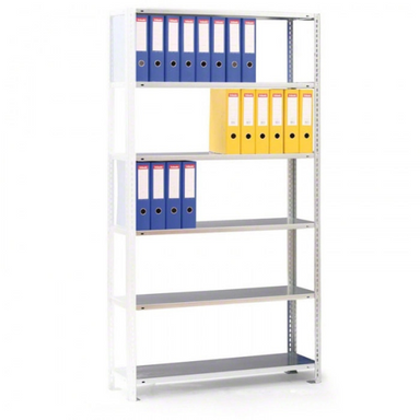 Ordnerregal COMPACT, 2200 x 1250 x 300 mm, verzinkt, Zusatz