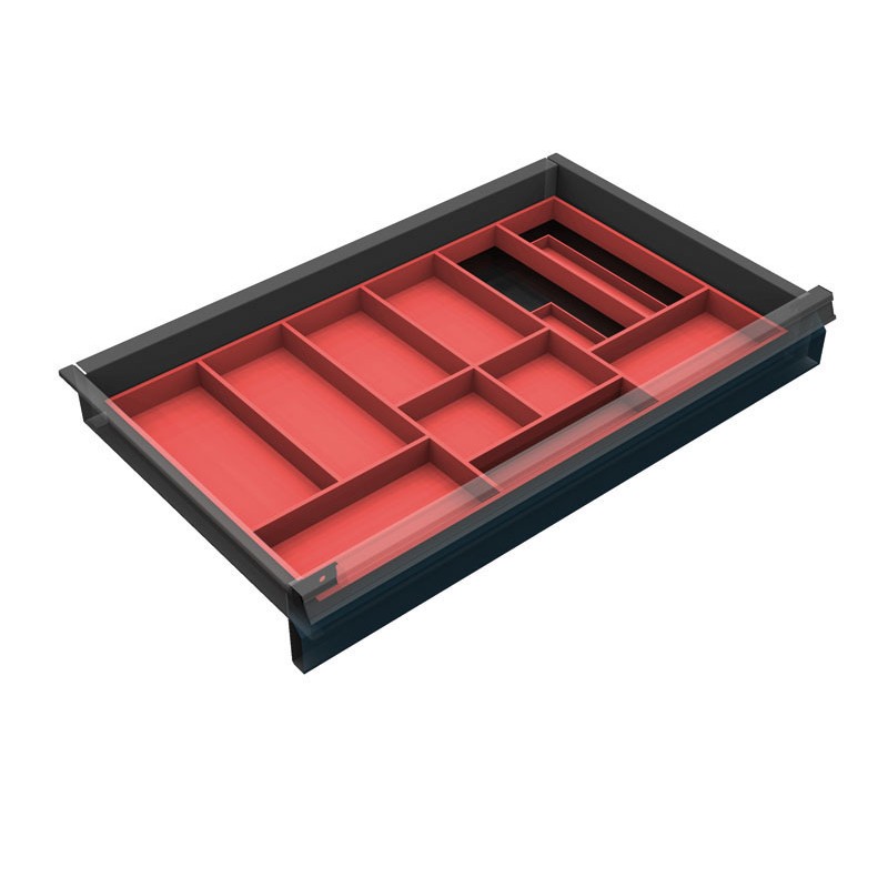 Fotografia produktu: Organizér náradia do zásuvky dielenských vozíkov KOVOS, kovový, 11 priehradiek, 60-120 mm