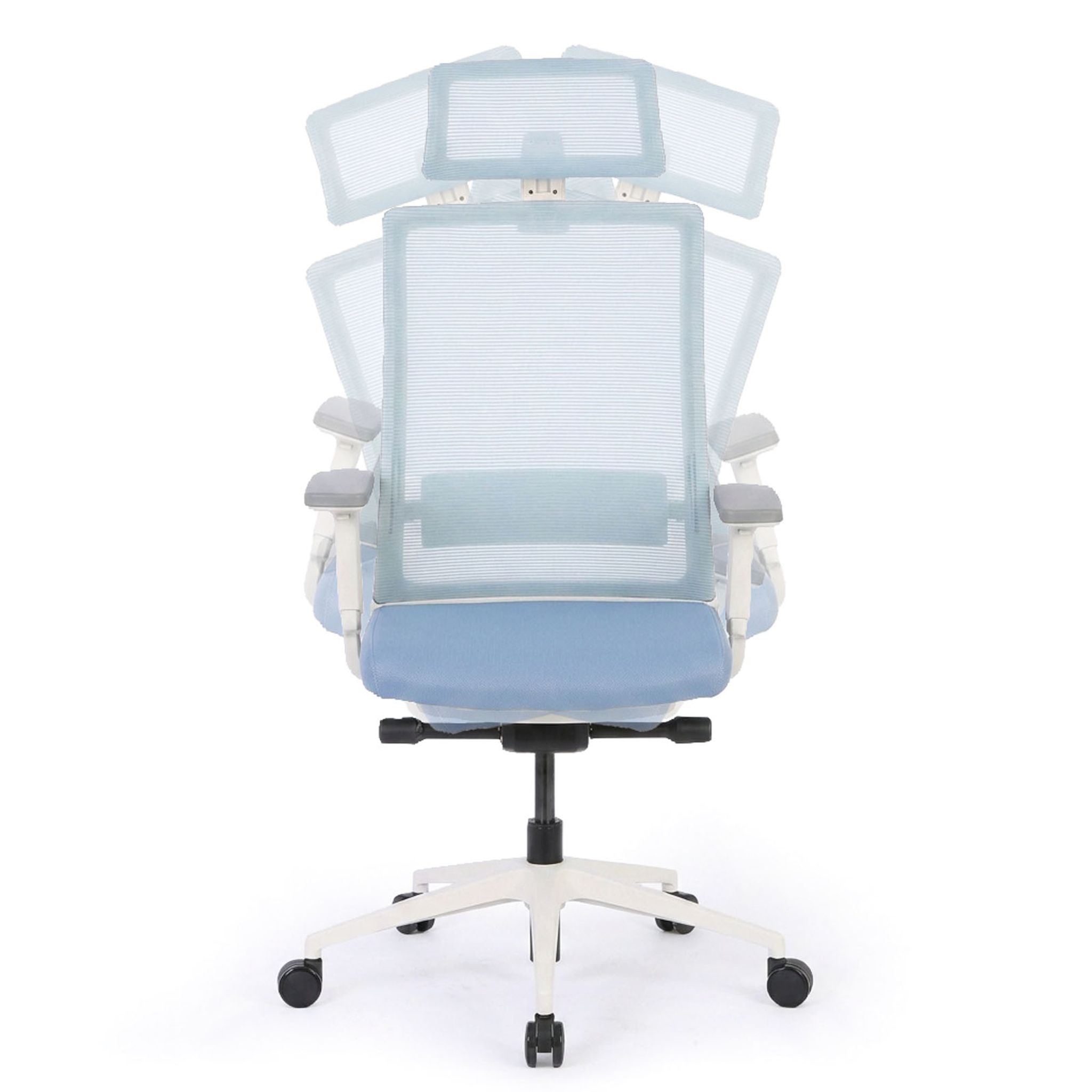 Orthopädischer Bürostuhl BALANCEA, blau