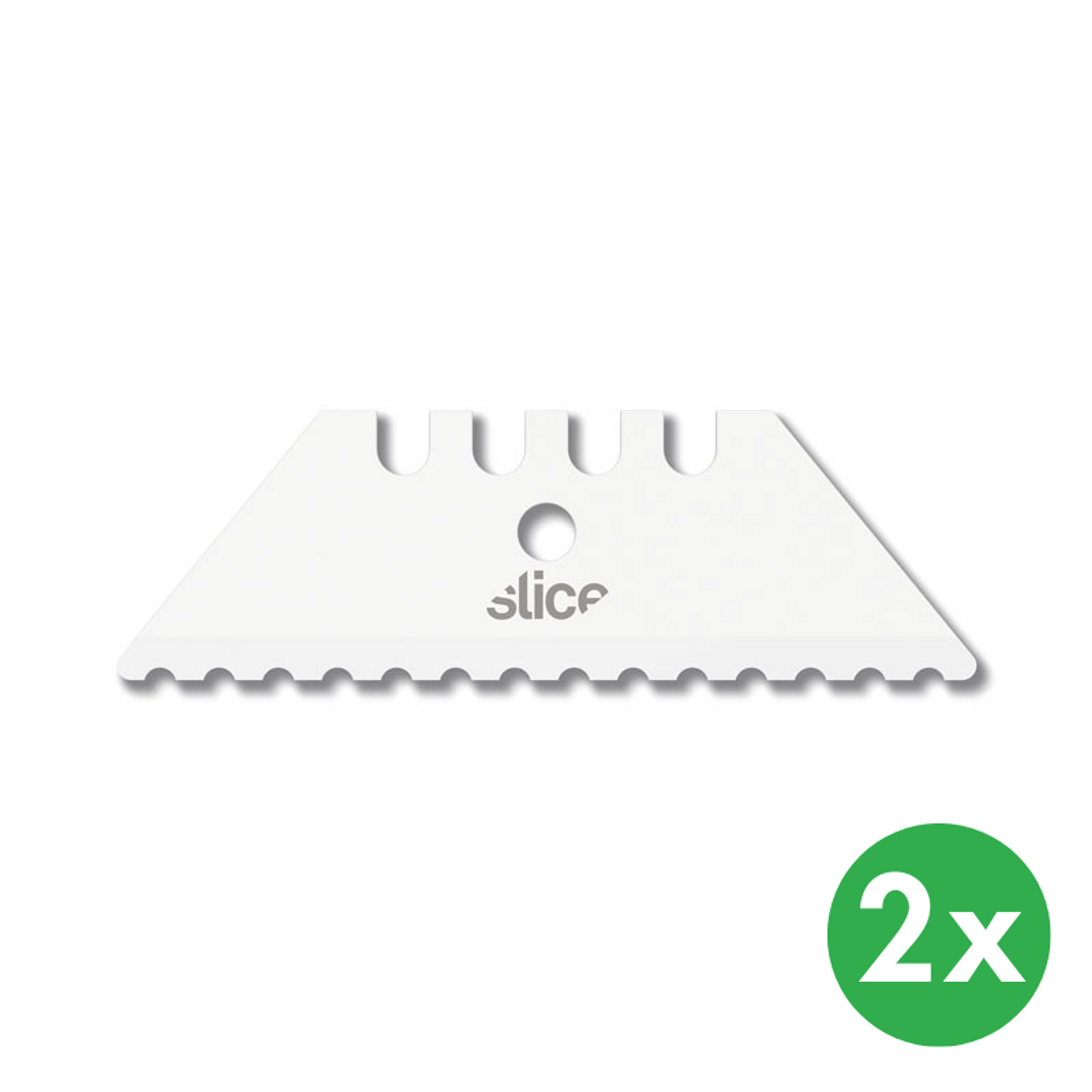 Ostrza trapezowe, ząbkowane, 2 szt.