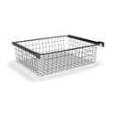 Otevřený košový regál, 8x koš, TYP VII, 600 x 460 x 2020 mm, černá