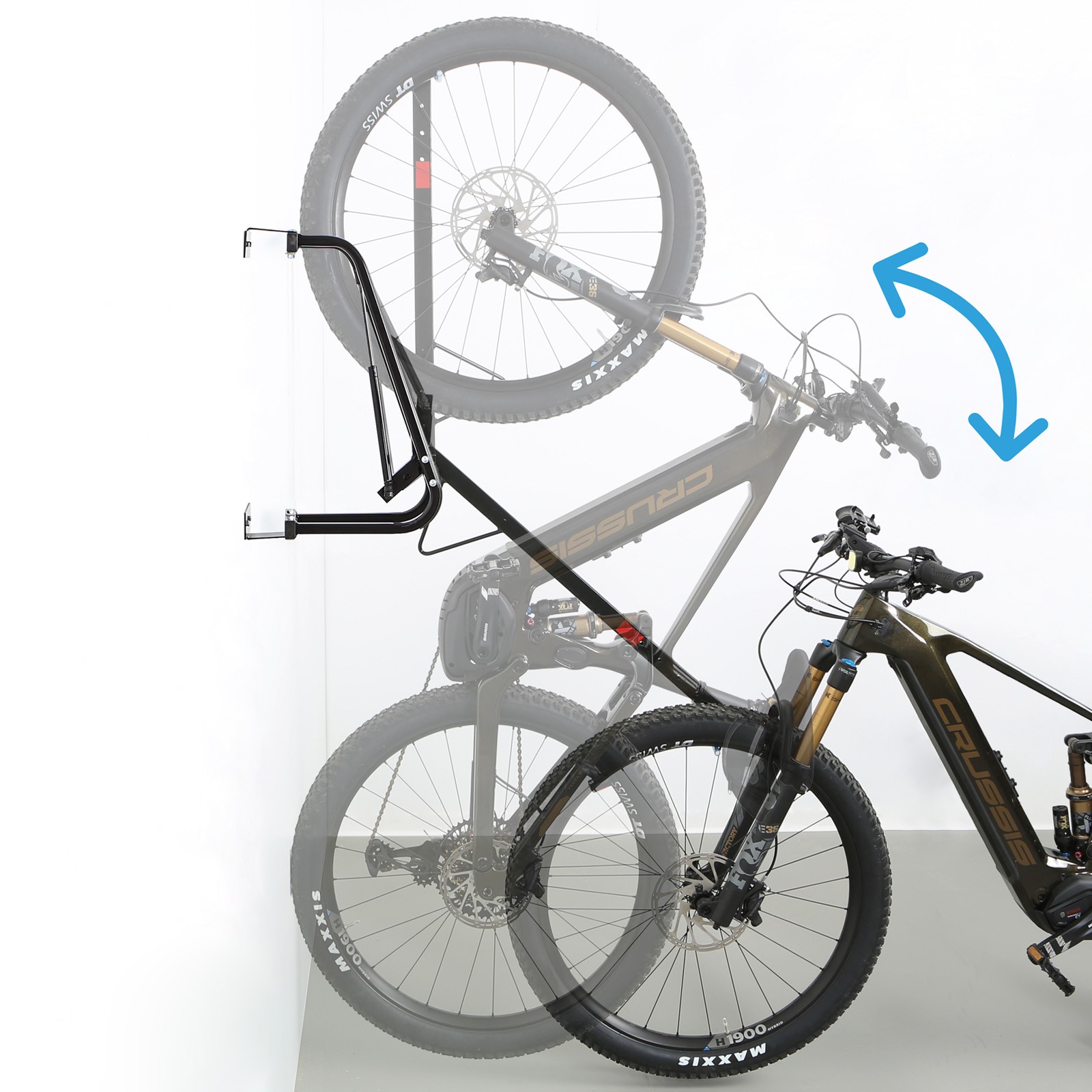 Fotografia produktu: Otočný držiak na elektrobicykle pre jednoduché zdvihnutie