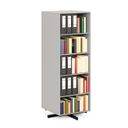 Otočný regál, 680×680×1932 mm, 2x 5 políc, sivá