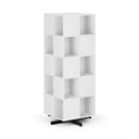 Otočný regál, 680×680×1932 mm, 4x 5 oddielov, biela