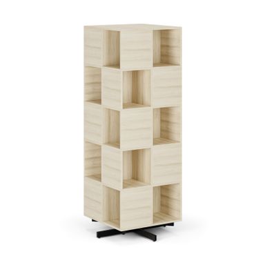 Otočný regál, 680×680×1932 mm, 4x 5 oddílů, dub přírodní