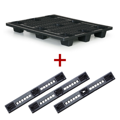 Paleta plastikowa PICK 10, 1200 x 1000 mm, z płozami