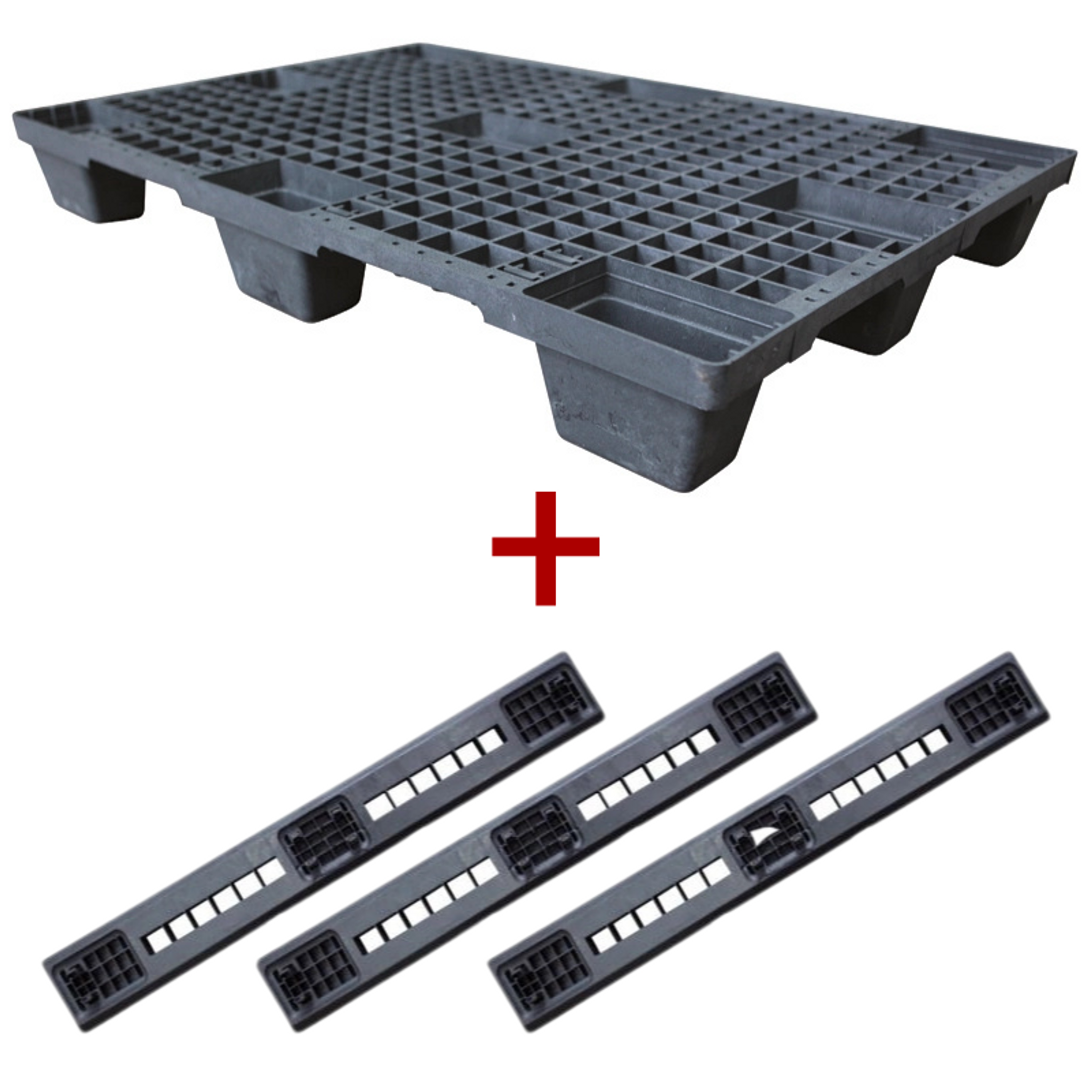 Paleta plastikowa PICK 8+TR, 1200 x 800, z płozami