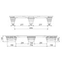 Paletten INKA, 1200 x 800 x 135 mm, 900 kg, 3 Stk.