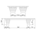 Paletten INKA, 600 x 400 x 120 mm, 250 kg, 5 Stk.