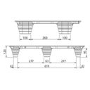 Paletten INKA, 800 x 600 x 120 mm, 5 Stk.