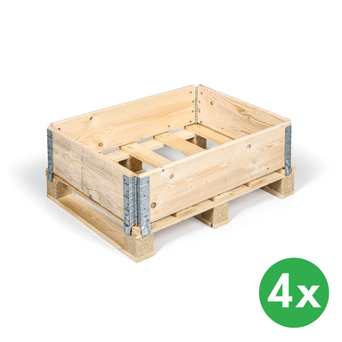 Palettenaufsatz aus Holz, 800 x 600 mm