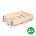 Palettenaufsatz aus Holz, opakowanie 4 szt., 1200 x 800 mm