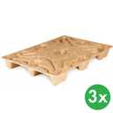 Palety INKA 1200 x 800 x 135 mm, 900 kg, 3 ks
