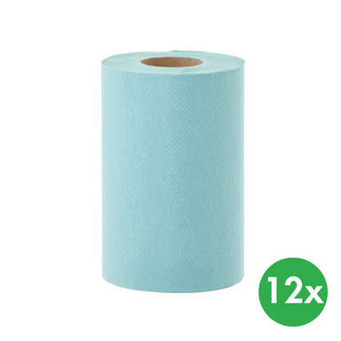 Papierhandtücher einlagig in der Rolle MINI, grün, 12 Stk.
