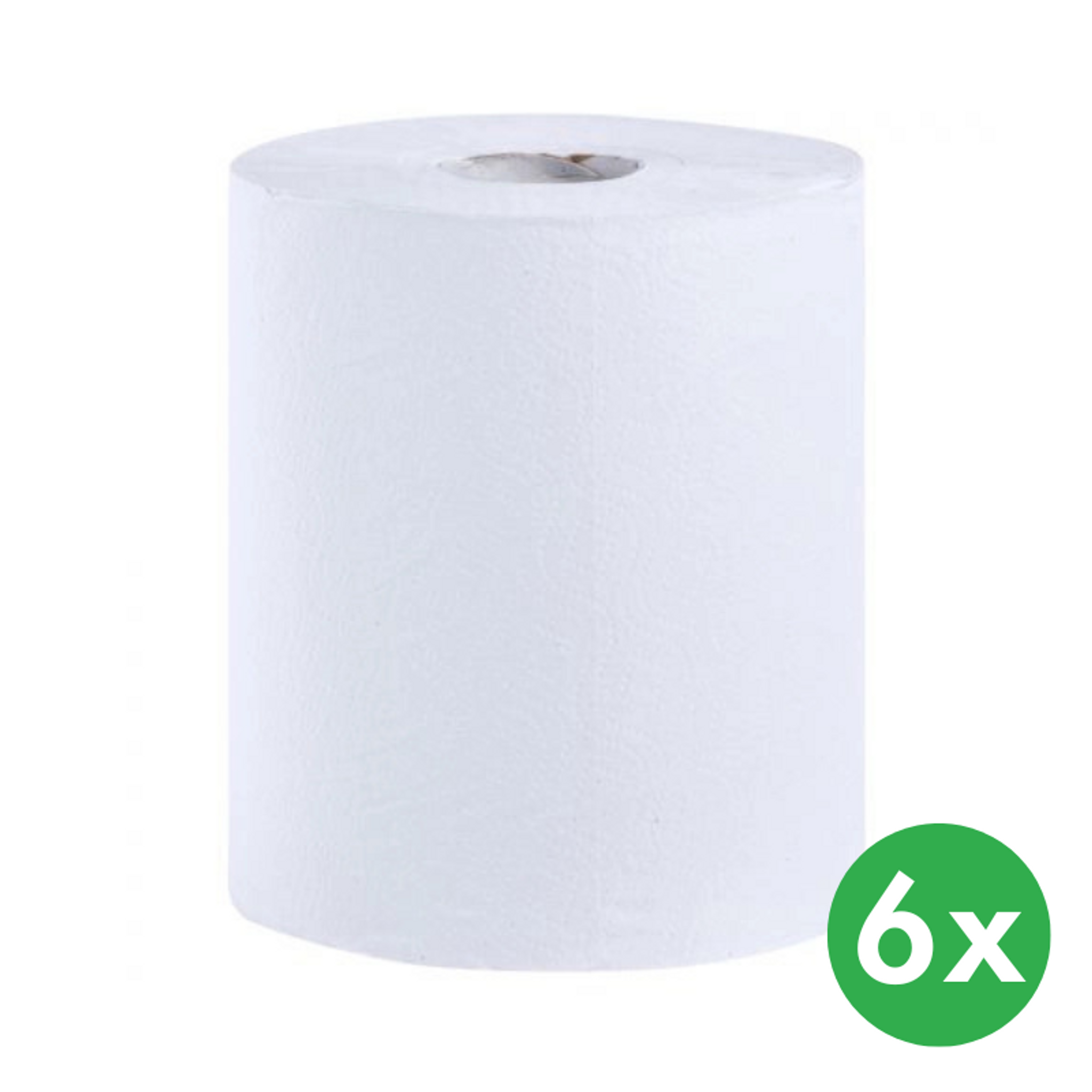 Papierowe ręczniki w rolach FLEXI MAXI, białe, jednowarstwowe, 6 szt.