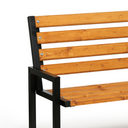Parkbank CITY mit Rückenlehne, 1660 mm, Limba