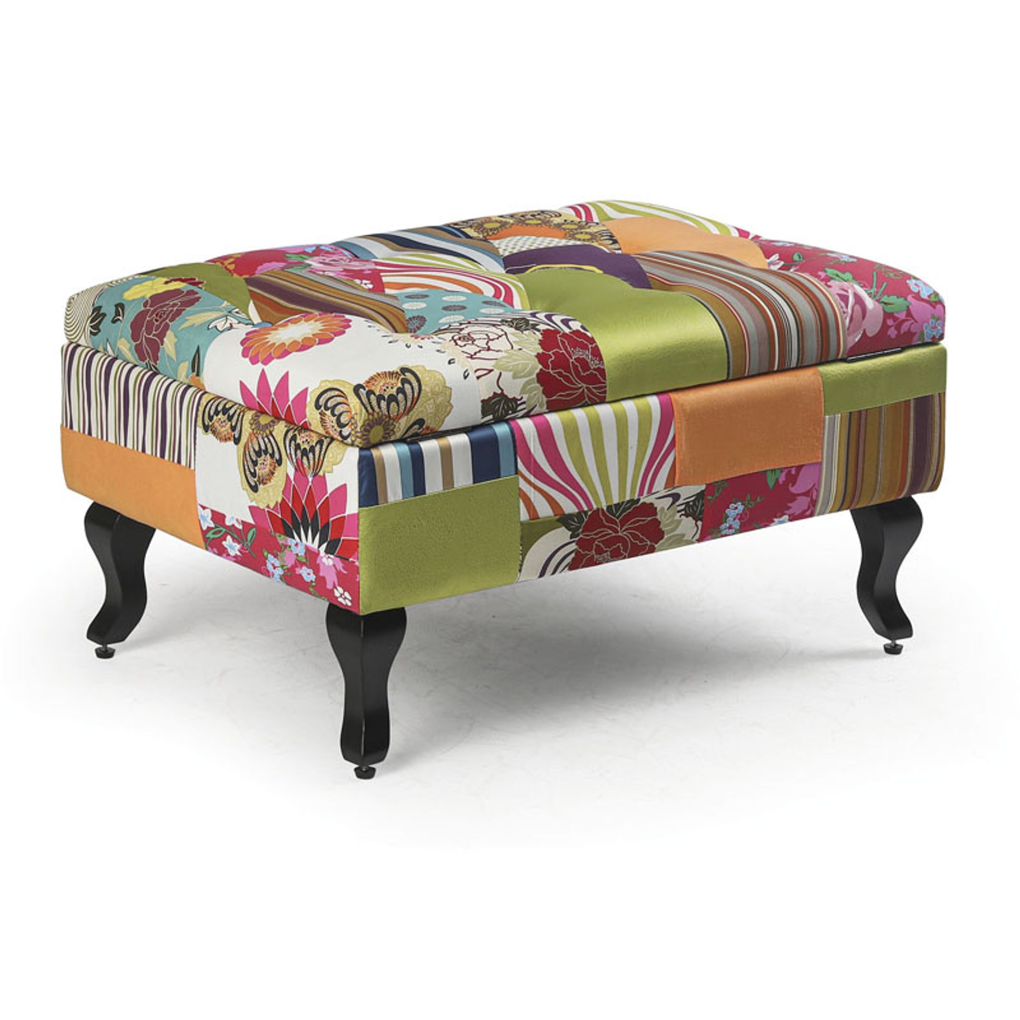 Patchwork Fußhocker, Taburet RELAX