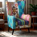 Patchwork-Sessel, Ohrensessel