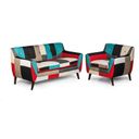 Patchworksofa GRAND, 2 Sitze