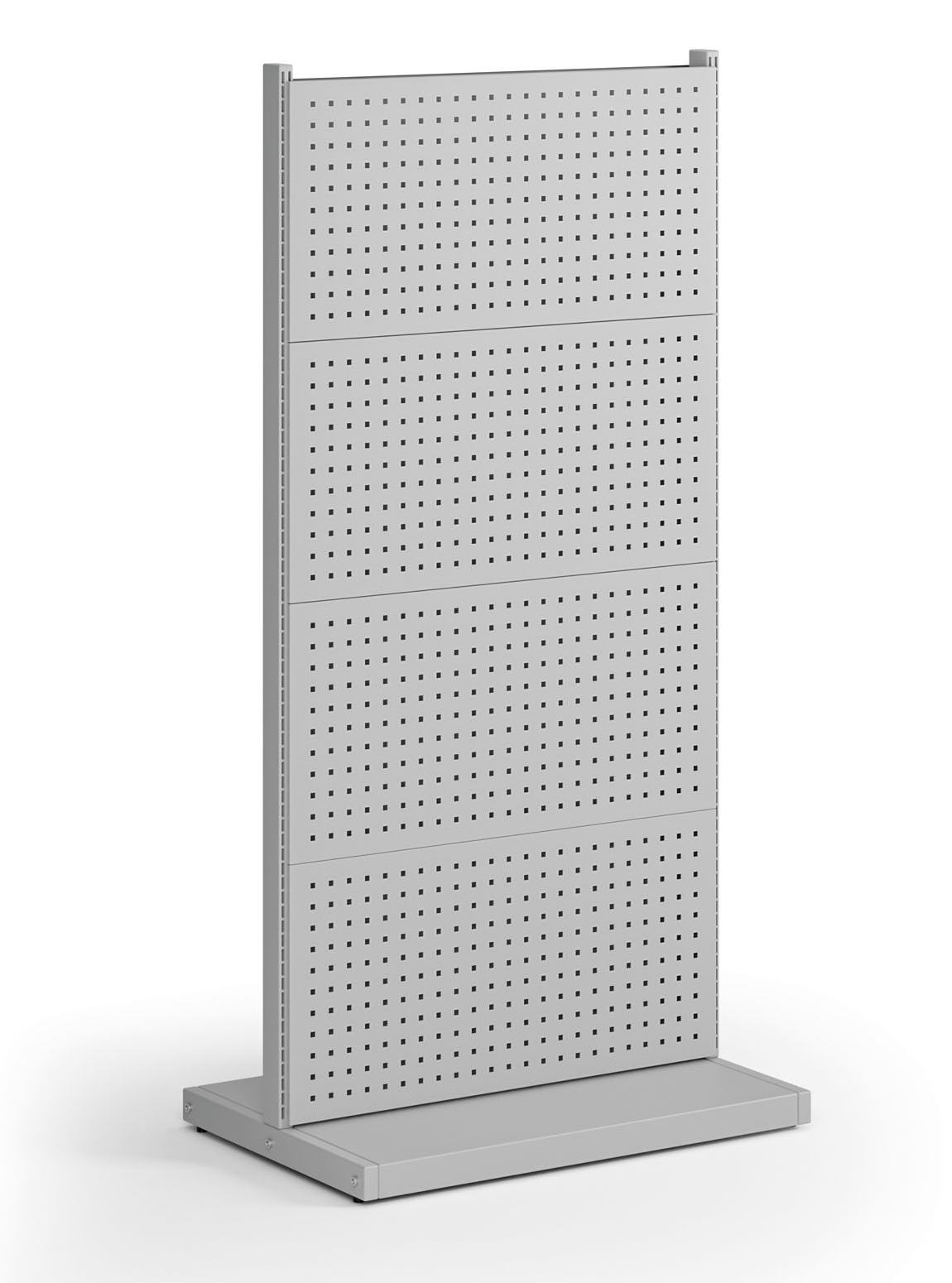 Fotografia produktu: Perforovaný stojan, obojstranný, 8x panel na náradie, 960 x 640 x 1964 mm