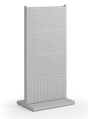 Perforovaný stojan, oboustranný, 6x panel na nářadí, 2x panel na boxy, 960 x 640 x 1964 mm
