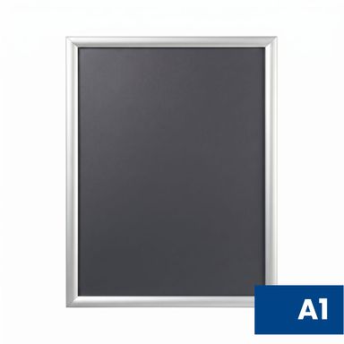 Plagátový kliprám A1, ostré rohy, strieborný