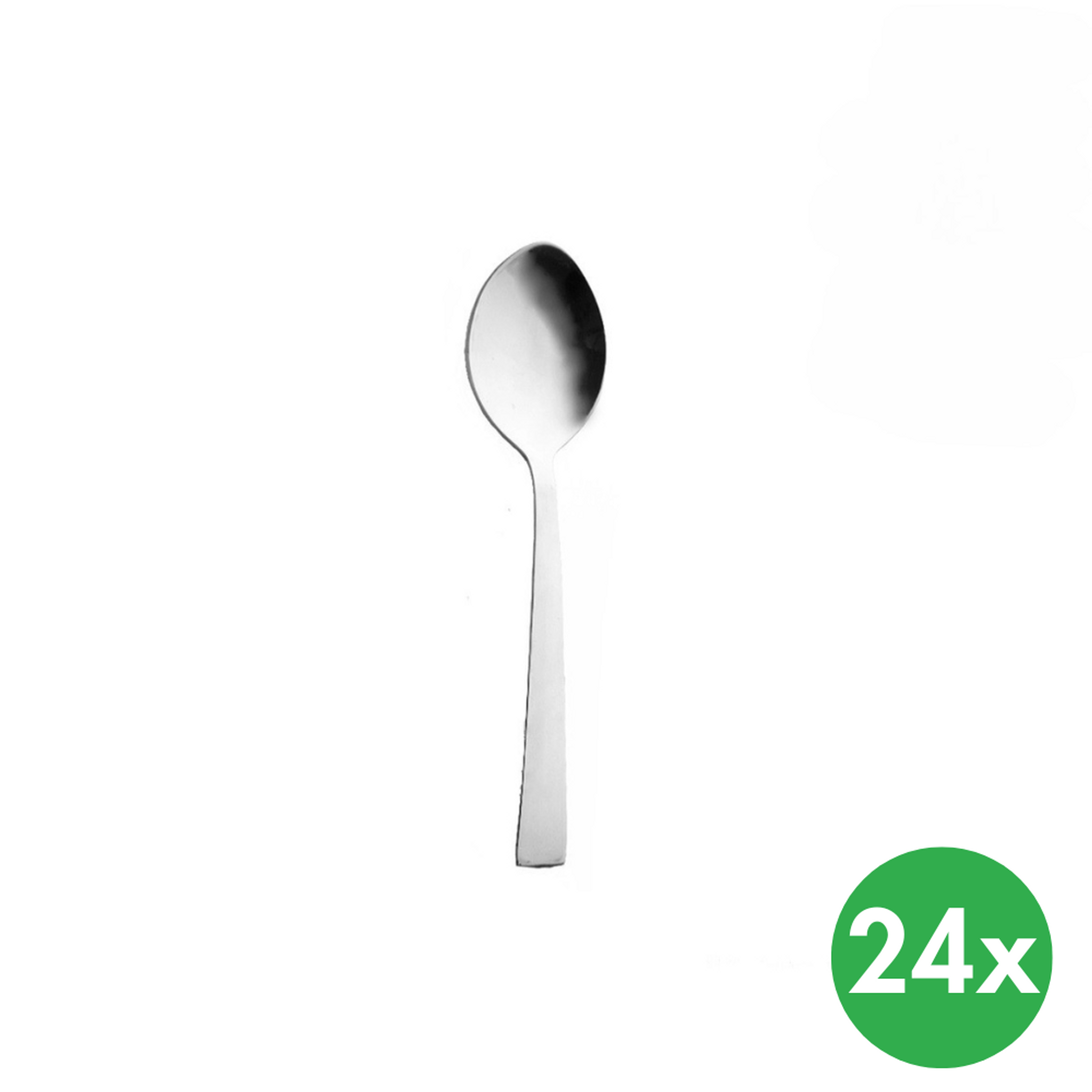 PLAIN Teelöffel, Edelstahl, 24 Stück
