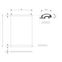 Plakátové lišty, 420 mm