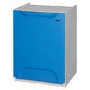 Plastik Mülleimer für Mülltrennung, 20 L, blau