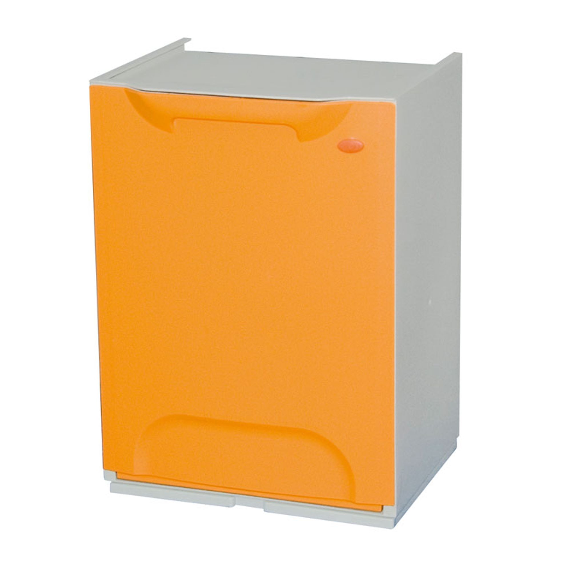 Plastik Mülleimer für Mülltrennung, 20 L, gelb-orange