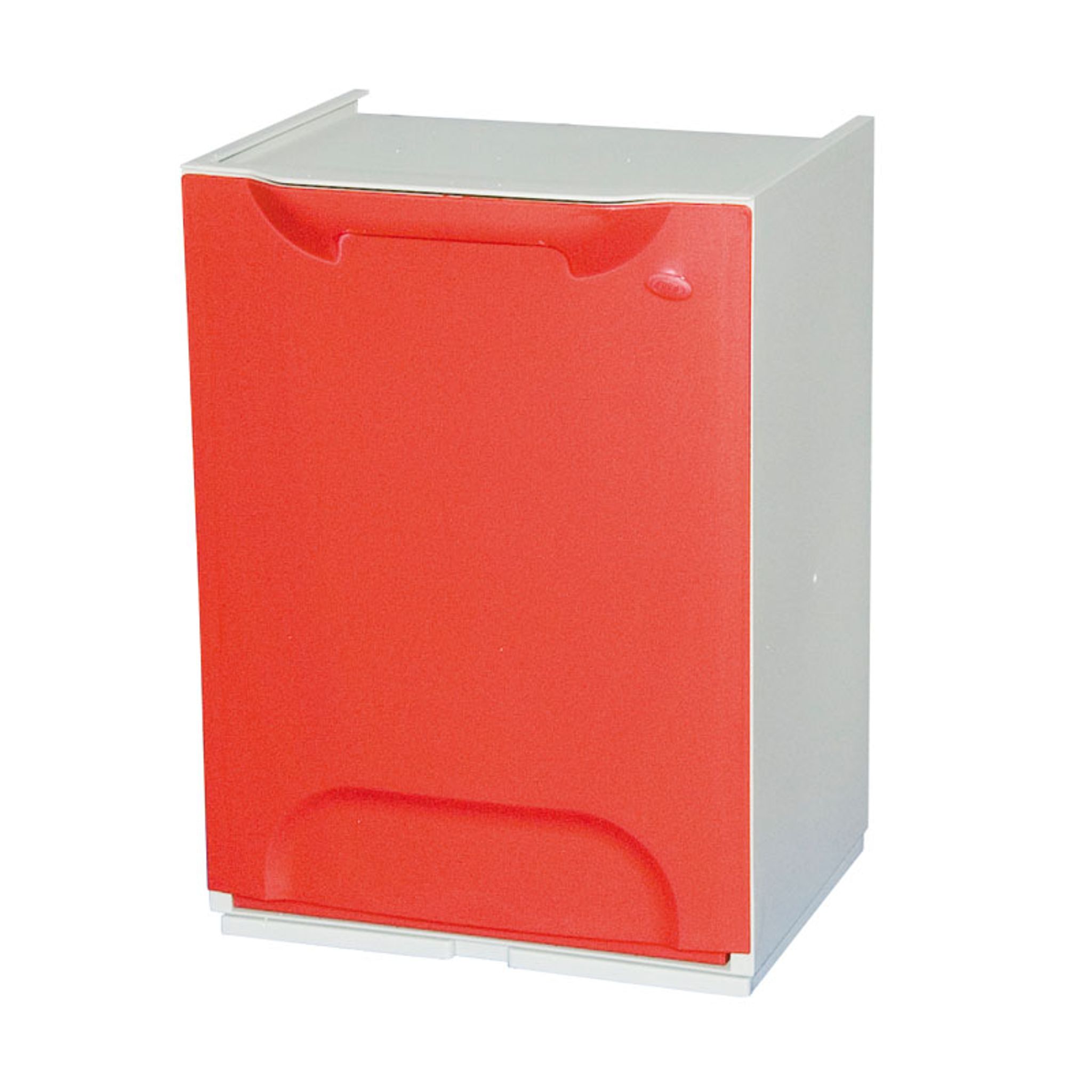 Plastik Mülleimer für Mülltrennung, 20 L, rot