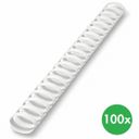 Plastikbinderücken 32 mm, weiß, Packung mit 100 Stück