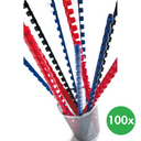 Plastikbinderücken für Ringbindung, 8 mm, blau, 100 Stk.