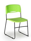 Plastikowe krzesło SQUARE, zielony