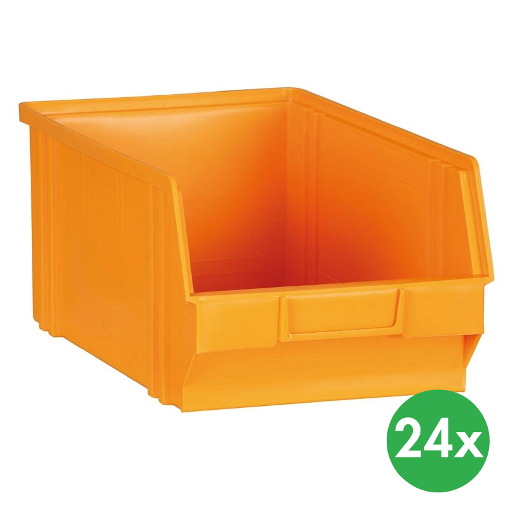 Plastikowe pojemniki BASIC, 146 x 237 x 124 mm, 24 szt., żółto-pomarańczowy