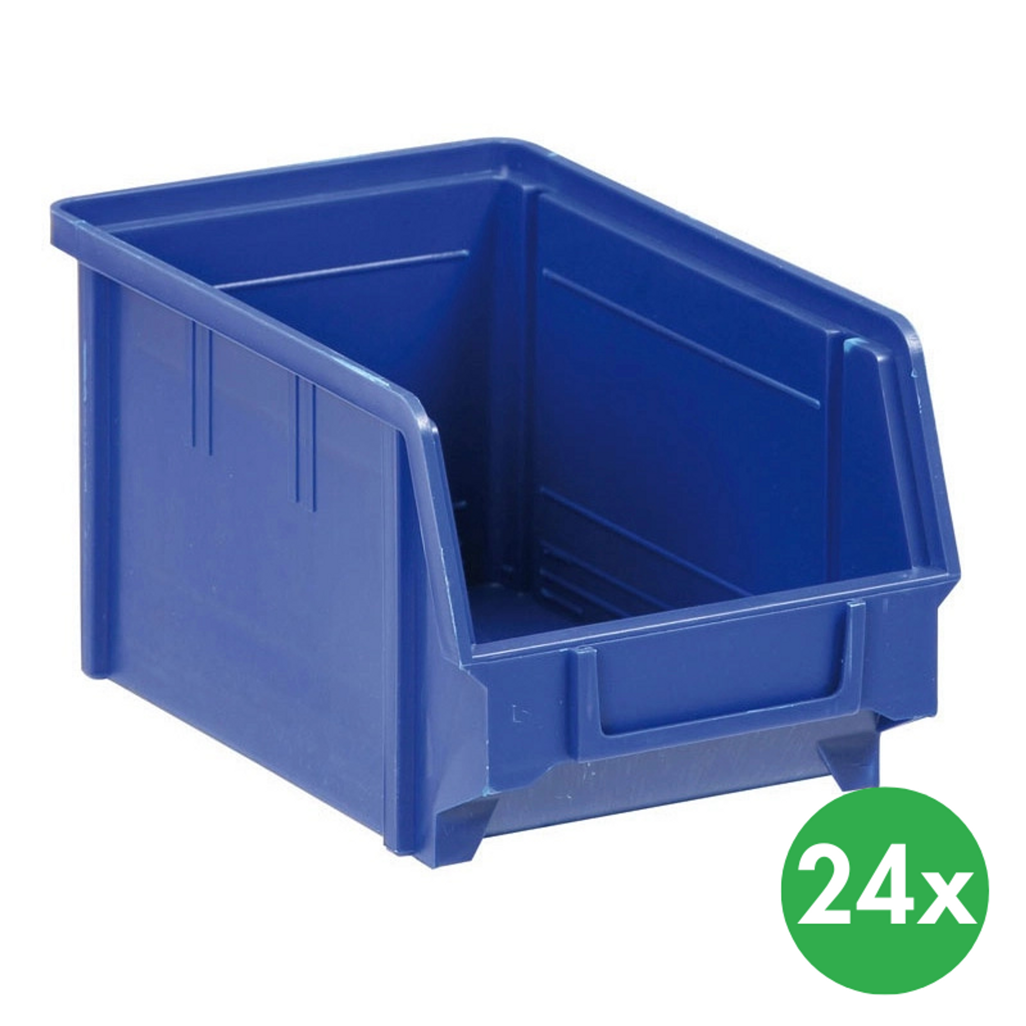 Plastikowe pojemniki BASIC typ B, 146 x 237 x 124 mm, 24 szt., niebieskie