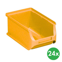 Plastikowe pojemniki PLUS 2, 102 x 160 x 75 mm, żółte, 24 szt.