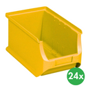 Plastikowe pojemniki PLUS 3, 150 x 235 x 125 mm, żółte, 24 szt.