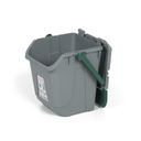 Plastikowy kosz do segregacji odpadów ECOLOGY, 25 l, szaro-zielony