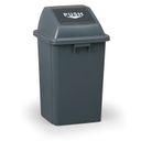 Plastikowy kosz na śmieci, 60 l, 400 x 400 x 700 mm, szary