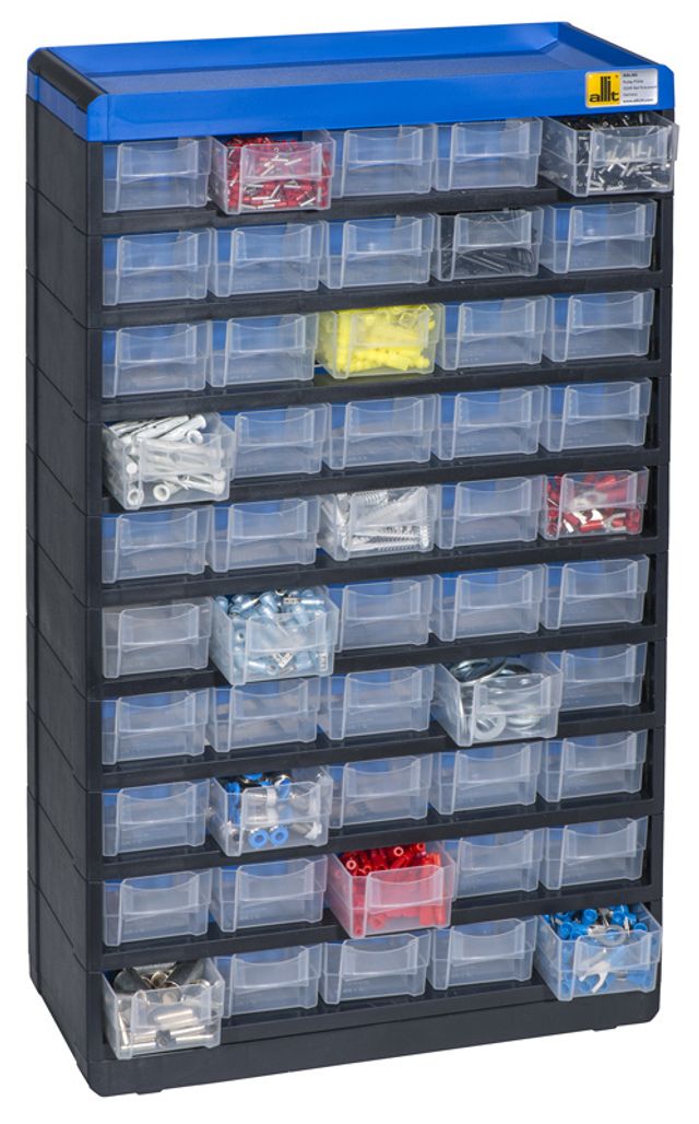 Plastikowy organizer z szufladkami VarioPlus Pro 53/100, 50 szufladek