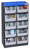 Plastikowy organizer z szufladkami VarioPlus Pro 53/20, 10 szufladek