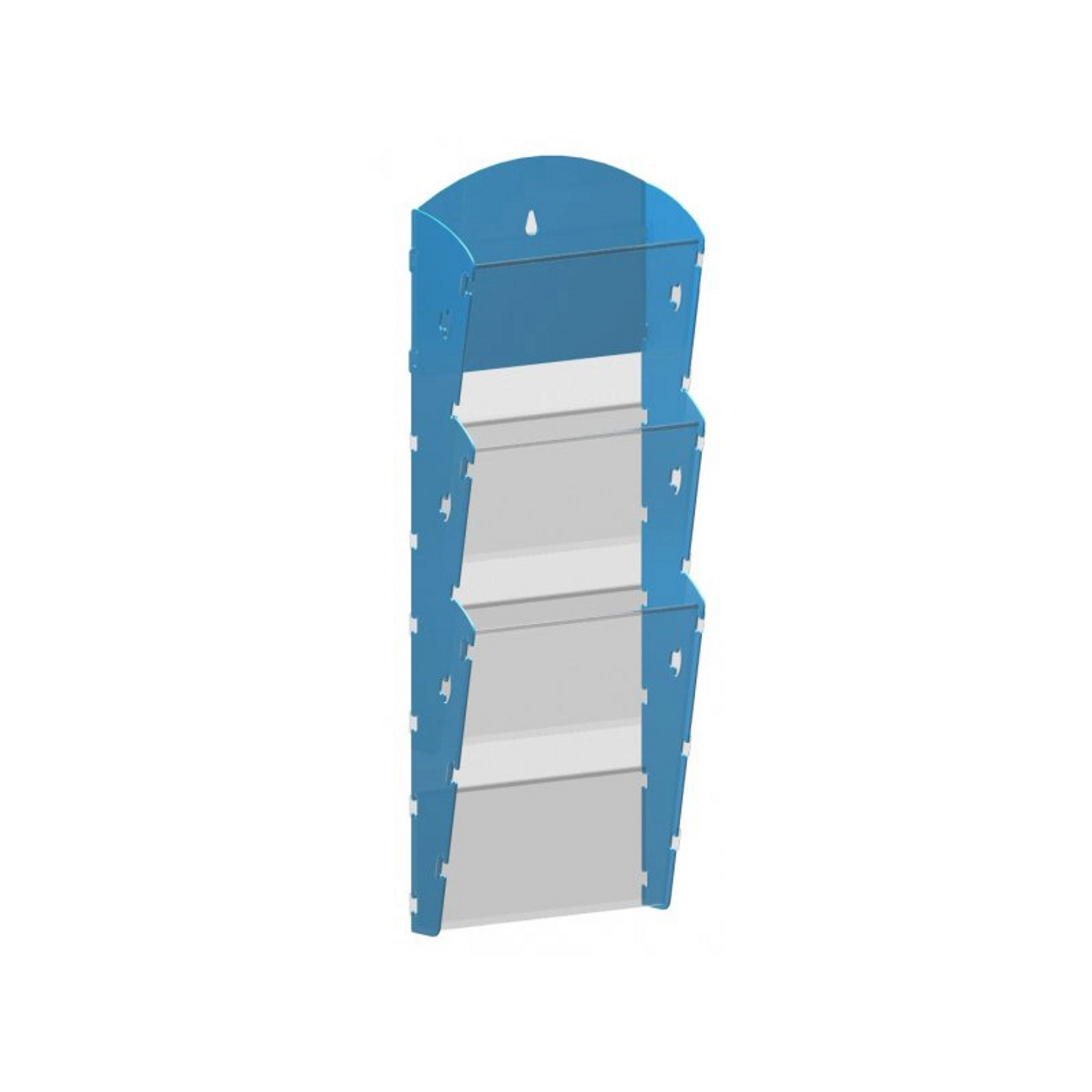 Plastikowe uchwyty ścienne na ulotki - 1x3 A4