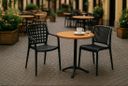 Plastová bistro židle GORDON, černá