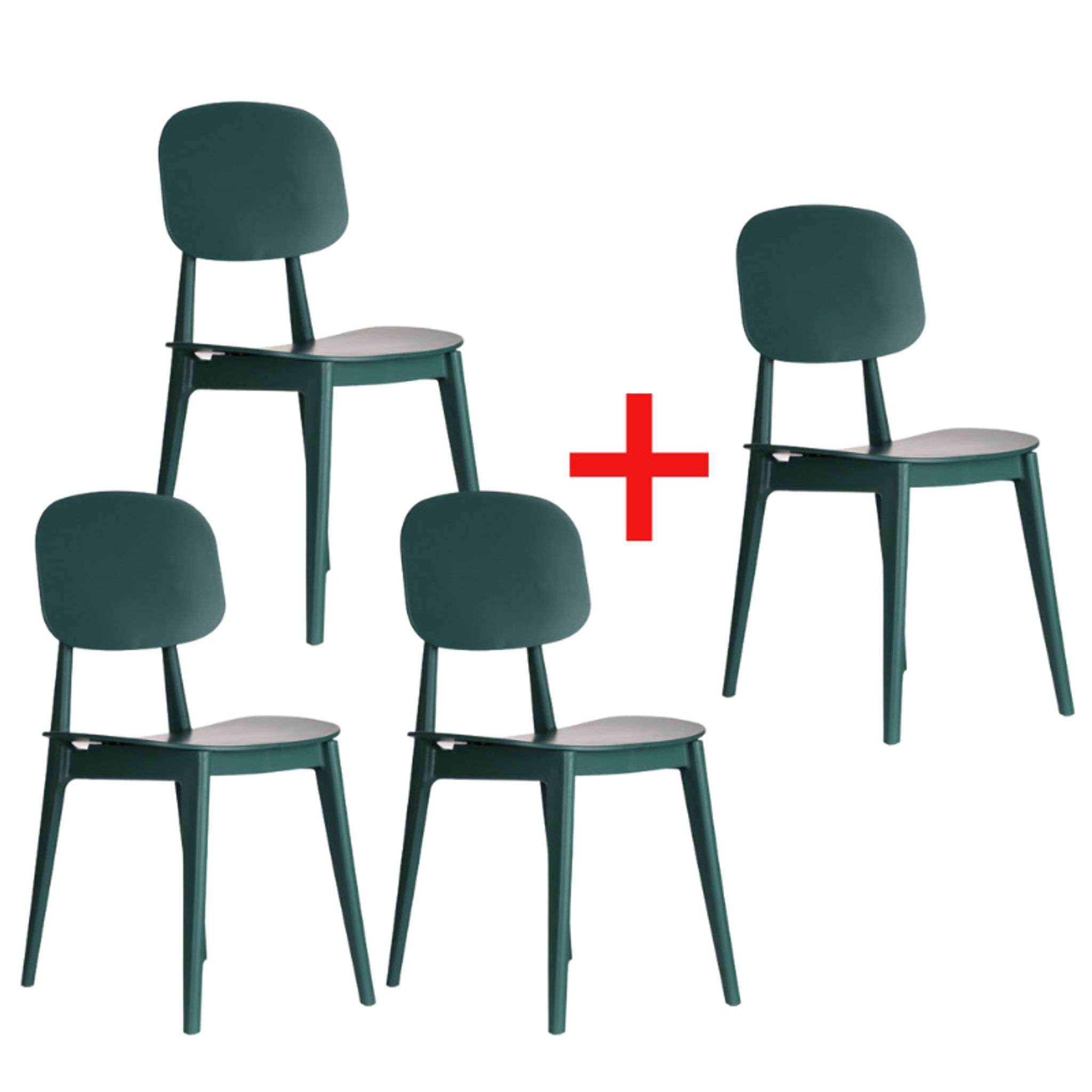 Plastová jídelní židle SIMPLY 3+1 ZDARMA